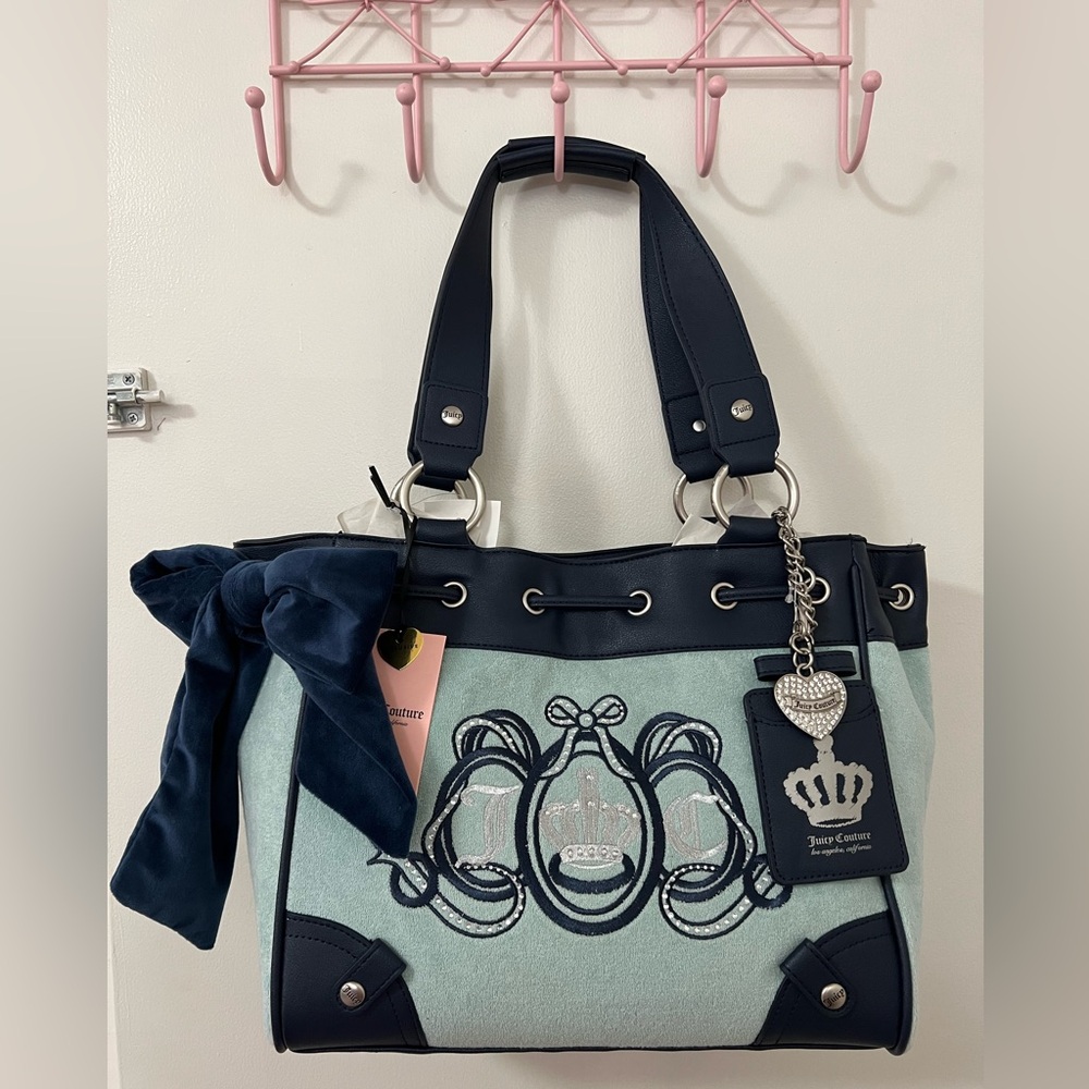 Juicy Couture Lovers Club Day Dreamer Tote Blue